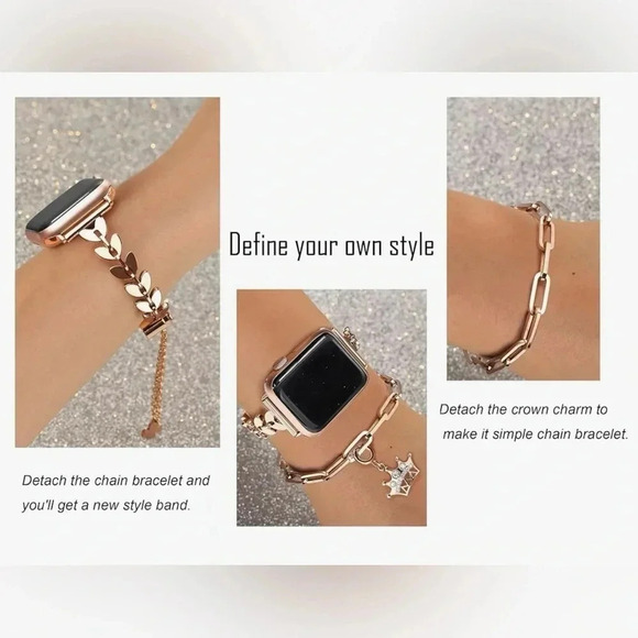 Detachable bracelet with‎ crown charm - Picture 3 of 6